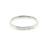 Tiffany & Co. // Platinum Classic Flat Band Ring // Ring Size: 9.5 // Store Display