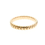 Bulgari // 18k Rose Gold Spiga Gold Band Ring // Ring Size: 6.25 // Store Display