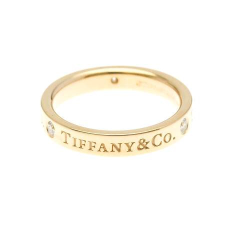 Tiffany & Co. // 18k Rose Gold Flat Diamond Ring // Ring Size: 4 // Store Display