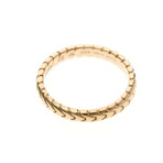 Bulgari // 18k Rose Gold Spiga Gold Band Ring // Ring Size: 6.25 // Store Display