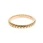 Bulgari // 18k Rose Gold Spiga Gold Band Ring // Ring Size: 6.25 // Store Display