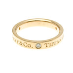 Tiffany & Co. // 18k Rose Gold Flat Diamond Ring // Ring Size: 4 // Store Display