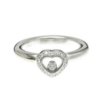 Chopard // 18k White Gold Happy Diamonds Heart Ring // Ring Size: 6 // Store Display