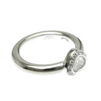 Chopard // 18k White Gold Happy Diamonds Heart Ring // Ring Size: 6 // Store Display