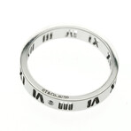 Tiffany & Co. // 18k White Gold Atlas Pierced Diamond Band Ring // Ring Size: 6.5 // Store Display