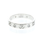 Gucci // 18k Yellow Gold Icon Diamond Band Ring // Ring Size: 8 // Store Display