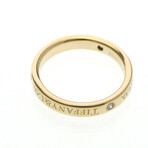 Tiffany & Co. // 18k Rose Gold Flat Diamond Band Ring // Ring Size: 4 // Store Display