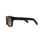Prada // Men's PRD11S-16K10X Square // Black + Yellow Gradient Light Brown