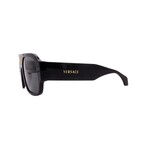 Versace // Men's VE4508U-GB1/87 Aviator // Black + Dark Grey