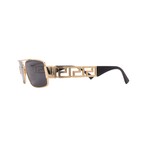 Versace // Men's VE2257-100287 Square // Gold + Dark Grey