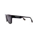 Burberry // Men's BE4293 377381 Square // Black + Dark Polarized Gray