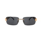 Versace // Men's VE2298-100287 Square // Gold + Dark Grey