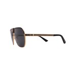 Versace // Men's VE2294-100287 Aviator // Black Gold + Dark Grey
