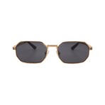 Versace // Men's VE2297-100287 Pilot // Gold + Dark Grey