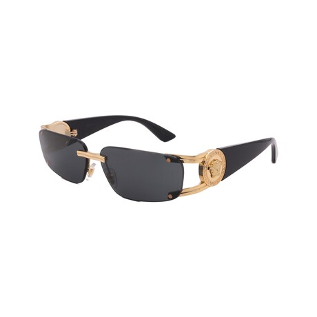 Versace // Men's VE2291-100287 Square // Gold Black + Dark Grey