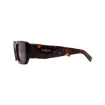 Prada // Men's PR06YS 2AU8C1 Square // Tortoise + Dark Brown