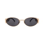 Versace // Men's VE2299-100287 Round // Gold Black + Dark Grey