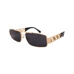 Versace // Men's VE2257-100287 Square // Gold + Dark Grey