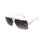 Versace // Men's VE2245 10028G Square // Gold + Grey Gradient