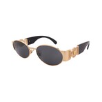 Versace // Men's VE2299-100287 Round // Gold Black + Dark Grey