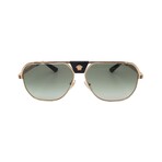 Versace // Men's VE2294-10028E Aviator // Gold + Green Gradient