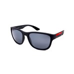 Prada Sport // Men's PS01US UFK5L0 Square // Grey Rubber + Grey Mirror Black