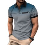 Gradient Short Sleeve Polo // Grey (S)