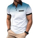 Gradient Short Sleeve Polo // White (S)