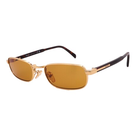 Prada // Men's PRB54S-5AK50P Square // Gold + Dark Honey