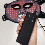 LED Red Light Therapy Face & Neck Mask (Black)