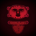 LED Red Light Therapy Face & Neck Mask (Black)