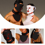 LED Red Light Therapy Face & Neck Mask (Black)