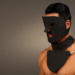 LED Red Light Therapy Face & Neck Mask (Black)