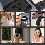 LED Red Light Therapy Face & Neck Mask (Black)