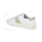 Striped Sneakers // White/Beige (US: 8)