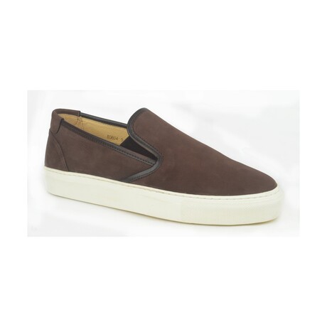 Leather Slip-On Sneakers // Brown (US: 8)