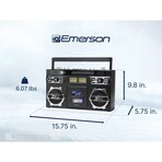 Retro Portable CD Boombox