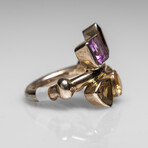 Sterling Silver Multi Gemstone Ring // Size 7