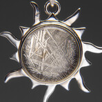 Muonionalusta Meteorite Round Pendant (7gr.) + 18" Sterling Silver Chain