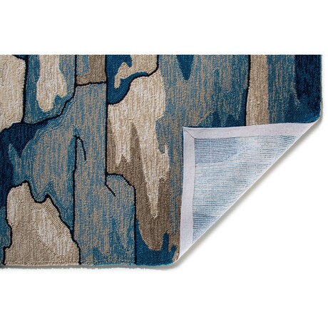 Harbor Coast - Hand Hooked Performance // Blue - Coastal (8'2" x 3')