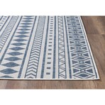 Provo Natura - Machine Woven Performance // Ivory/Blue - Botanical (2’7” x 3’11”)
