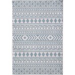 Provo Natura - Machine Woven Performance // Ivory/Aqua - Botanical (2’7” x 3’11”)
