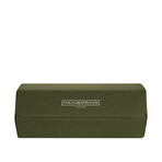 Arsenale Esagono 3-Slot Watch Roll // Olive Green + Tan