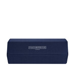 Arsenale Esagono 3-Slot Watch Roll // Navy Blue + Gray