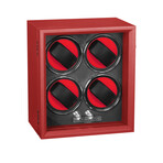 Oxford Guardian 4-Slot Watch Winder // Red
