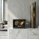 Oxford Guardian 2-Slot Watch Winder // Black