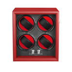 Oxford Guardian 4-Slot Watch Winder // Red