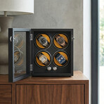 Oxford Guardian 4-Slot Watch Winder // Black