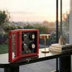 Oxford Guardian 4-Slot Watch Winder // Red