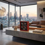 Oxford Guardian 4-Slot Watch Winder // Red